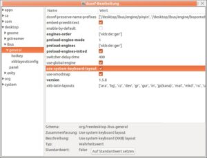 Abbildung 5: Mit dieser Option verhindern Sie unter Ubuntu einen bekannten Fehler, der nach einem Neustart der Gnome-Shell das englische Tastaturlayout einstellt.