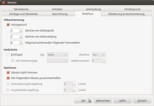 Abbildung 5: Mit den richtigen Einstellungen erscheint eine Grußformel immer in einem zusammenhängenden Absatz auf einer Seite.