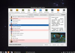 Abbildung 6: PlayOnLinux ermöglicht zusammen mit Wine das Emulieren von Windows-Titeln unter Play Linux – und anderen Distributionen.