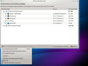 Abbildung 7: Die Muon-Aktualisierungsverwaltung spielt unter Kubuntu Updates ein.