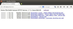Abbildung 7: Der Webserver lauscht standardmäßig an Port 8080 und liefert hier die Inhalte des <code srcset=