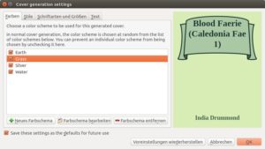 Abbildung 8: Mit Calibre gestalten Sie eigene Coverbilder für die E-Books. In diesem Dialog erzeugen Sie neue Templates dafür oder passen vorhandene Vorlagen an.