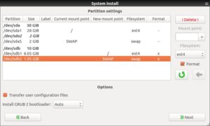 Abbildung 8: Systemback kopiert das System auf die Partition <code srcset=