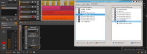 Abbildung 3: Der Ausgang eines Hardware-Device-Plugins, verdrahtet mit dem Eingang von Rosegarden über Alsas virtuelle MIDI-Schnittstelle Virmidi.