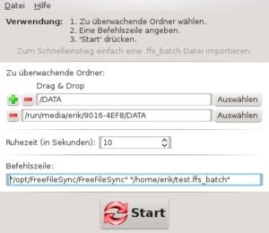 Abbildung 7: RealtimeSync gleicht die Daten überwachter Ordner permanent mit dem Synchronisationsziel ab.