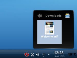 Abbildung 2: StackFolder gestatten den schnellen Zugriff auf häufig benötigte Dateien.