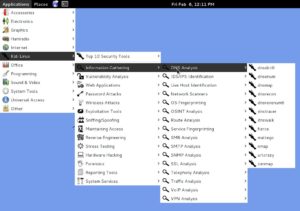 Abbildung 2: Seinen enormen Software-Bestand teilt Kali Linux sinnvoll in Untergruppen auf.