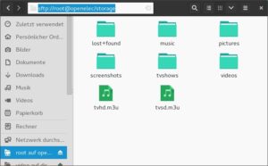 Abbildung 2: Die vom AVM-DVB-C-Repeater heruntergeladenen M3U-Playlisten müssen Sie von Hand auf das Kodi-System übertragen.