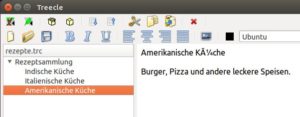 Abbildung 2: Deutsche Umlaute scheinen Treecle Schwierigkeiten zu machen.