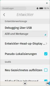 Abbildung 4: Möchte man über die Firefox-WebIDE Apps auf einem richtigen Handy installieren, muss der Debugging-Modus aktiviert sein.