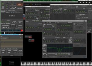 Abbildung 6: Schon das interne Plugin Zynadd alleine wäre Grund genug, Carla zu installieren: Mit seiner gleichzeitig intuitiv bedienbaren und extrem vielseitigen Oberfläche lassen sich ganze Synthesizer-Ensembles aufbauen.