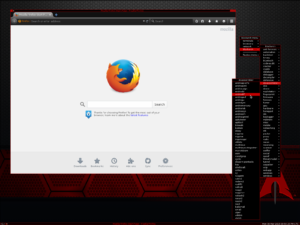 Der BlackArch-Desktop gibt sich dunkel.