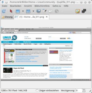 Abbildung 1: Das Hauptfenster von Shutter beschränkt sich aufs Nötigste, was seiner Funktionalität aber keinen Abbruch tut.