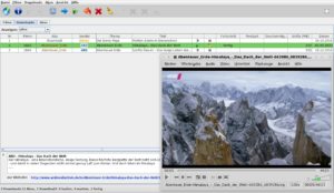 Abbildung 18: MediathekView spielt die Fernsehsendungen im VLC-Player ab, der auch einen Vollbildmodus hat.