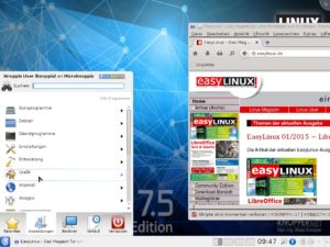 Abbildung 2: Geben Sie beim Booten die Option "desktop=kde" an, startet Knoppix auch einen aktuellen KDE-Desktop.