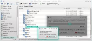 Abbildung 2: Beim MTP-Zugriff via USB sieht man zwar die Ordnerstruktur auf dem Android-Gerät, aber Dateizugriffe führen regelmäßig zu nicht behebbaren Fehlern.