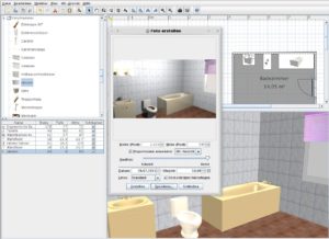 Abbildung 3: Aus mit wenigen Mausklicks erstellten Räumen und per Drag & Drop eingefügten Einrichtungsgegenständen fertig Sweet Home 3D fotoähnliche Innenansichten.