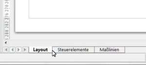Abbildung 3: Jede Ebene wird mit einem eigenen Register angezeigt. Ein Doppelklick darauf öffnet das Dialogfeld zur Einstellung der Eigenschaften.
