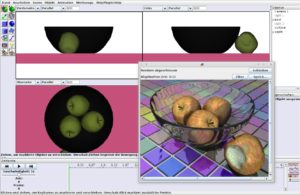 Abbildung 4: Das Java-3-D-Programm Art of Illusion ist nicht so leistungsfähig wie Blender, dafür aber viel leichter zu bedienen (Szene von Julian MacDonald).