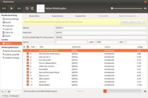 Abbildung 6: Mit dem Gnome-Musikplayer Rhythmbox rippen Sie Ihre Audio-CDs für die digitale Musiksammlung.
