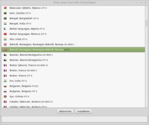 Abbildung 6: Auch Linux Mint haben die Entwickler in zahlreiche Sprachen übersetzt. Über die Systemeinstellungen installieren Sie neue Sprachpakete.