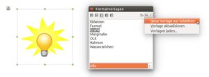 Abbildung 8: Eine wunschgemäß formatierte Grafik kann bequem als Formatvorlagen-Grundlage verwendet werden.
