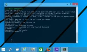 Abbildung 9: Für den SSH-Login können Sie statt PuTTY auch einen regulären SSH-Client nutzen, den Sie aus einem Terminalfenster heraus starten. Das klappt auch unter Windows, wenn Sie dort Cygwin installieren.
