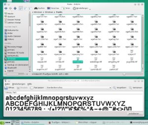 Abbildung 9: Über den Schriftartenbetrachter können Sie Windows-Fonts unter KDE einrichten.