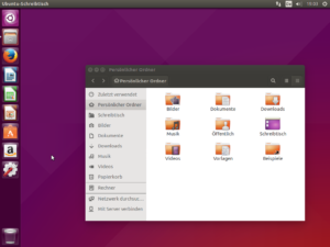 Der Desktop von Ubuntu hat sich nicht verändert.