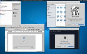 Abbildung 12: Der XFCE-Desktop in Xubuntu bietet mehr Funktionen als das minimalistische LXDE. Das System belegt nach dem Start trotzdem weniger als 300 MByte Arbeitsspeicher.