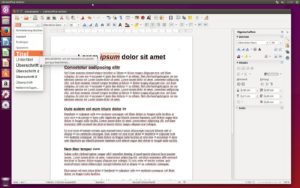 Abbildung 14: Das frische LibreOffice 4.4 punktet mit einer verbesserten Stilverwaltung sowie überarbeiteten Button- und Seitenleisten.
