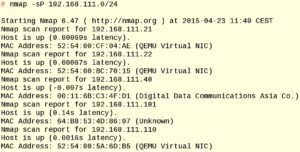 Abbildung 2: Nmap liefert, je nach Betriebsart, mehr oder weniger ausführliche Informationen zu einzelnen Hosts und deren Software.