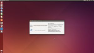 Abbildung 2: Nach dem ersten Start des Precision M3800 meldet sich der <code srcset=