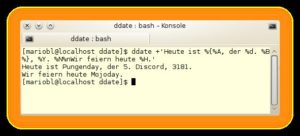 Abbildung 2: Schon etwas besser: die ausführliche Ausgabe des Programms in Deutsch.