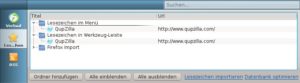 Abbildung 3: Lesezeichen können Sie aus anderen Browsern importieren.