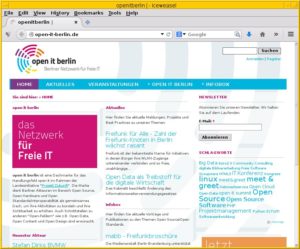 Abbildung 1: Berliner Akteure zu Open Source auf einen Blick.