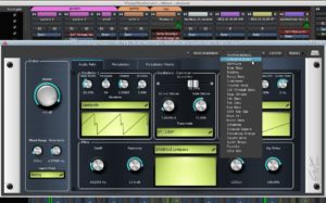 Abbildung 1: Die zum komplexen Plugin CALF Monosynth mitgelieferten Preset-Sounds erleichtern die Benutzung und sind jetzt auch in Ardour verfügbar.
