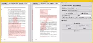 Abbildung 2: Diffpdf, die grafische Variante von Comparepdf, bietet eine durchdachte Bedienoberfläche.