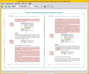 Abbildung 3: Diffpdf fasst alle gefundenen Unterschiede in einem Report zusammen.