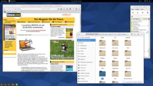 Abbildung 3: Im Hintergrund aktive Anwendungen wie Dropbox oder Skype finden in Gnome 3.16 nun in der neu gestalteten Statusleiste ein Zuhause.