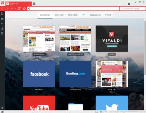 Abbildung 4: Wie das Vorbild Opera zeigt auch Vivaldi auf der Speed Dial genannten Startseite eine Auswahl vordefinierter Webseiten – die Sie jedoch problemlos an Ihren Geschmack anpassen.