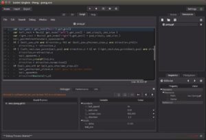 Abbildung 6: Die Skriptsprache von Godot lehnt sich stark an Python an und markiert insbesondere Codeblöcke durch Einrückungen.