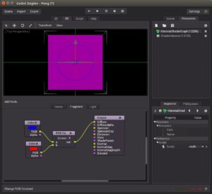 Abbildung 7: Im neuen Shader-Editor von Godot 1.1 beschreiben Sie die Shader nicht mehr über eine einfache Shader-Sprache, sondern setzen sie bequem über Knoten zusammen.