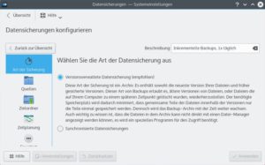 Abbildung 2: Kup beherrscht inkrementelle Backups (Voreinstellung) sowie das gezielte Synchronisieren von einzelnen Dateien und Verzeichnissen.