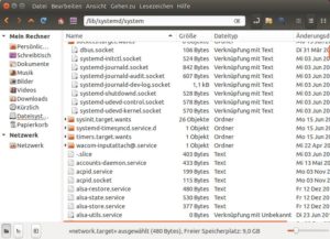 Abbildung 2: Die Distributionen wählen unterschiedliche Aufbewahrungsorte für die Units. Ubuntu beispielsweise lagert sie in "/lib/systemd/system".
