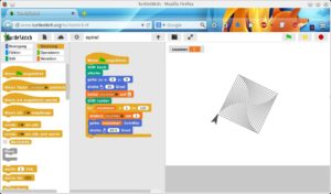 Abbildung 3: Das freie Turtlestitch-Programmiermodul im Einsatz.