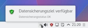 Abbildung 3: Das letzte Backup hat geklappt, und es gab keine Probleme.