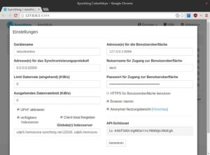 Abbildung 3: In den Einstellungen beschränken Sie den Zugriff auf die Weboberfläche.