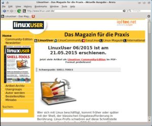 Abbildung 3: Auch exotische Webbrowser wie Arora finden sich im Sisyphus-Repository.