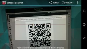 Abbildung 4: Die ID Ihres Rechners lesen Sie am einfachsten über einen Barcode-Scanner ein.